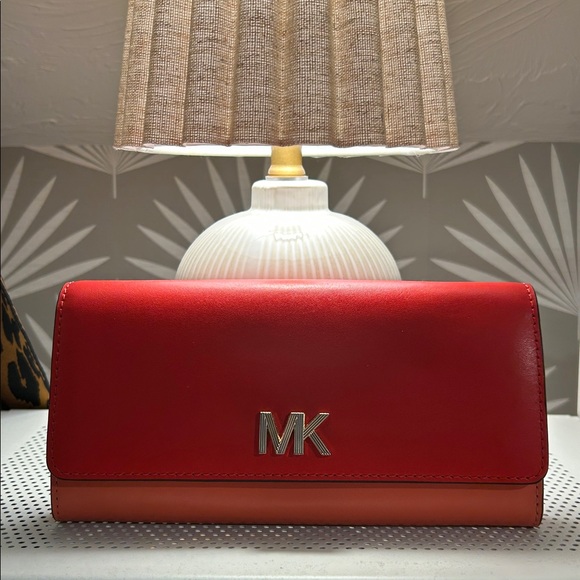 Michael Kors Handbags - Michael Kors Red and Coral Wallet